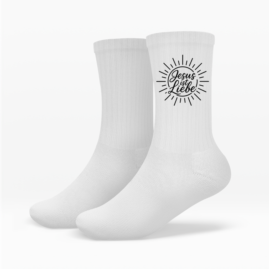 Socken Jesus ist Liebe