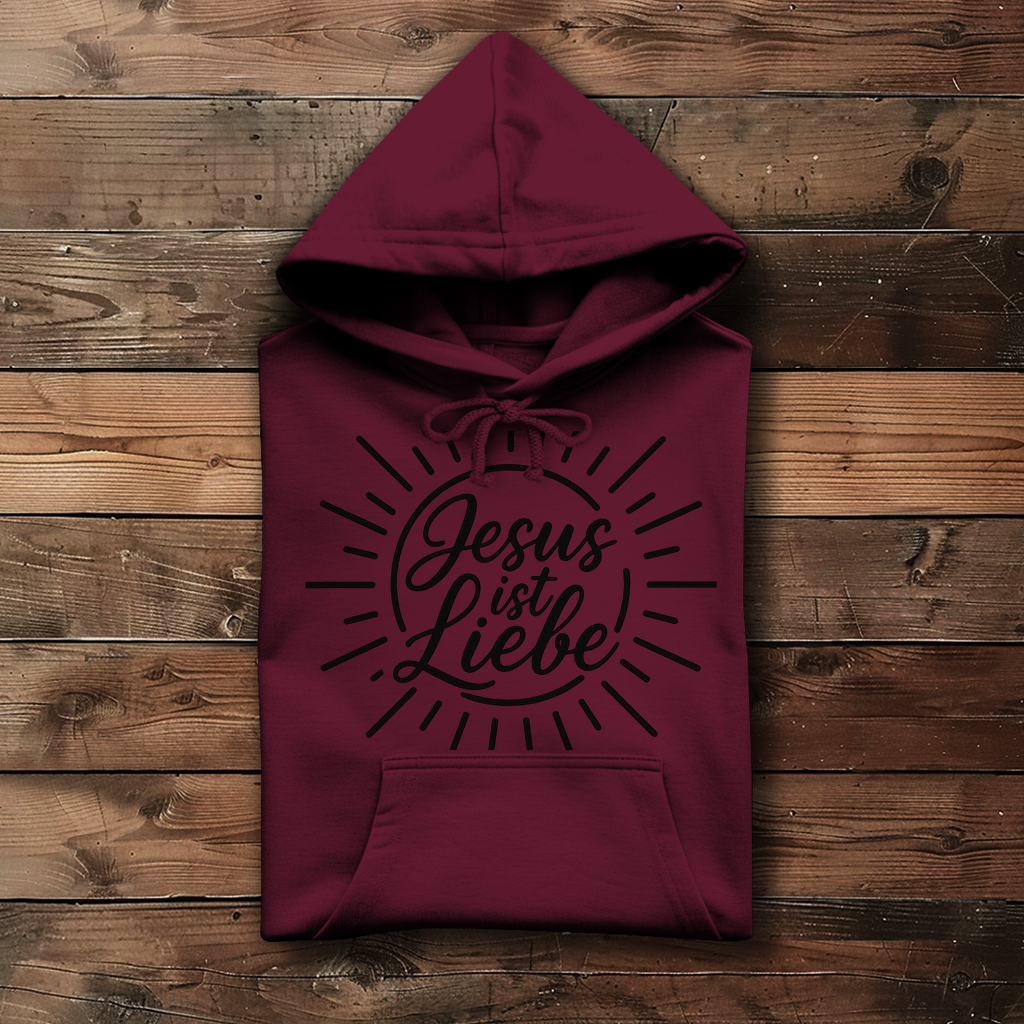 Damen Hoodie Jesus ist Liebe