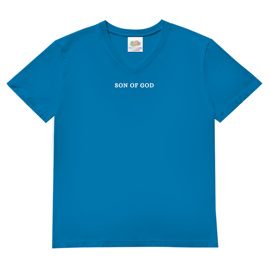 Herren Basic V-Neck T-Shirt Son of GOD