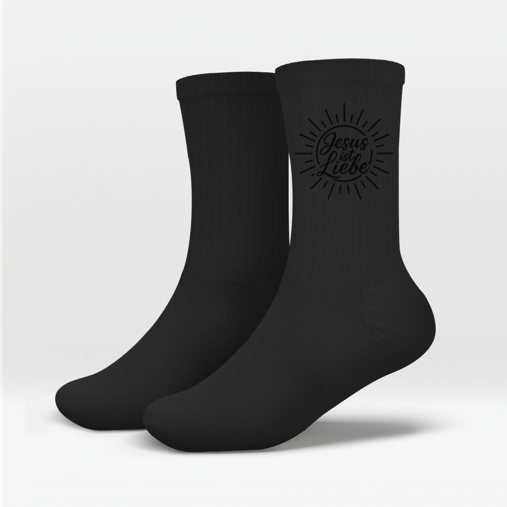 Socken Jesus ist Liebe