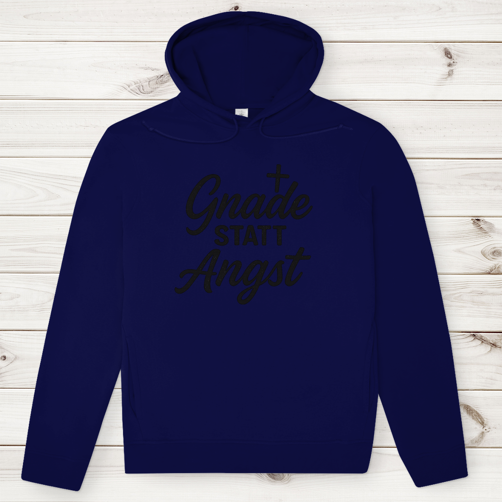 Herren Premium Bio Hoodie Gnade statt Angst