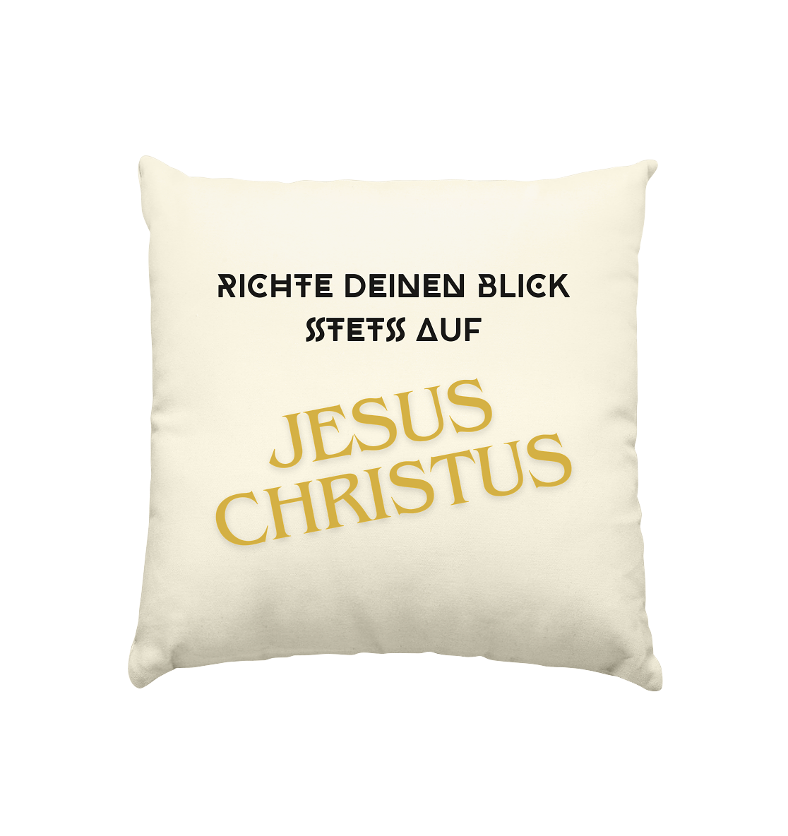 Richte dein blick - Kissen natur 40x40cm