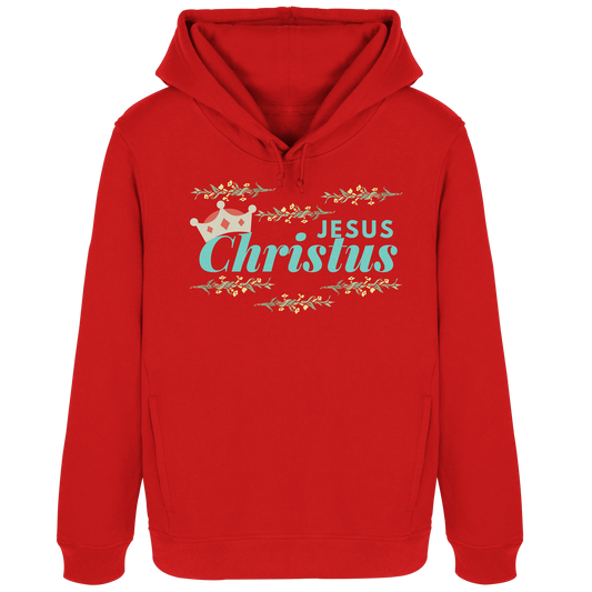 Jesus Christus mit Krone  - Womens Organic Hoodie B&C