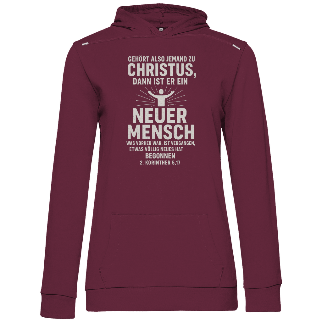 Damen Promo Hoodie Neuer Mensch in Christus