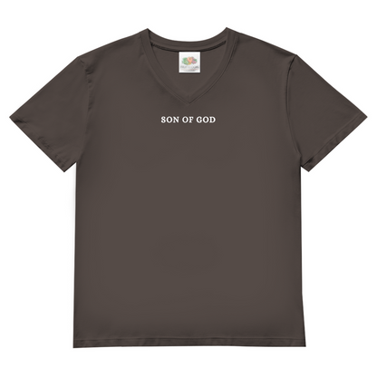 Herren Basic V-Neck T-Shirt Son of GOD