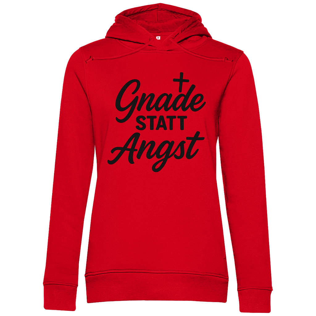 Damen Premium Bio Hoodie Gnade statt Angst