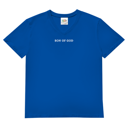 Herren Basic V-Neck T-Shirt Son of GOD