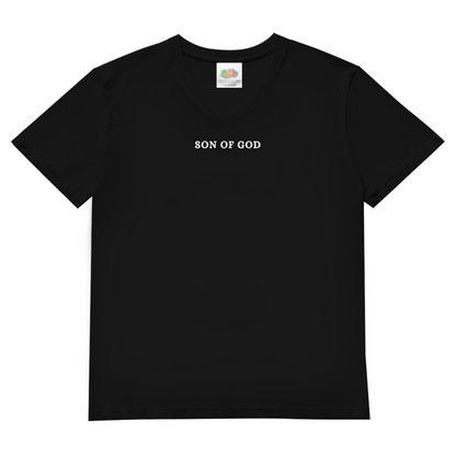 Herren Basic V-Neck T-Shirt Son of GOD