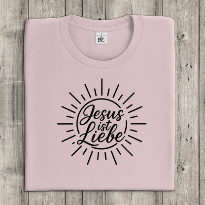 Damen T-Shirt Jesus ist Liebe