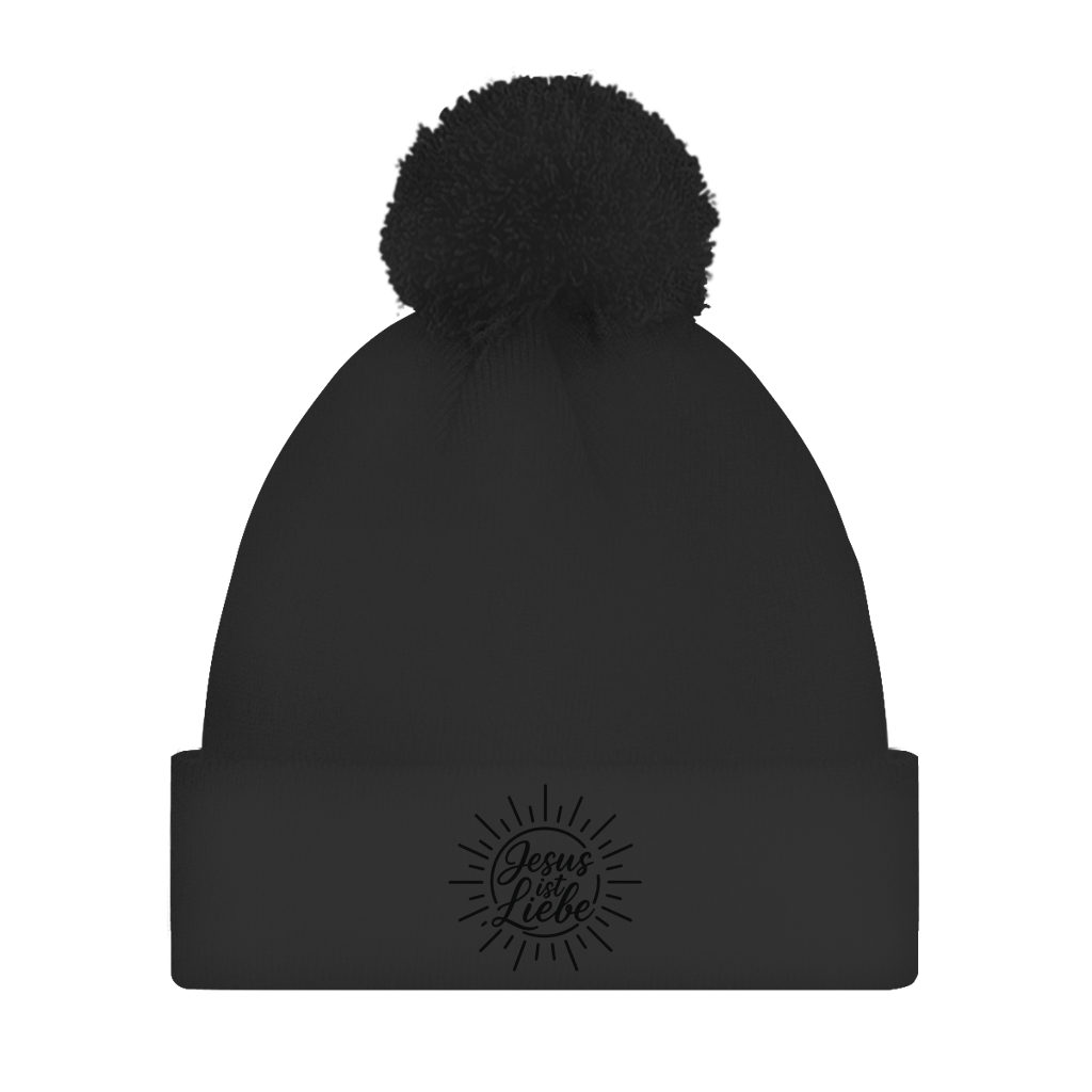 Bommelmütze Jesus ist Liebe