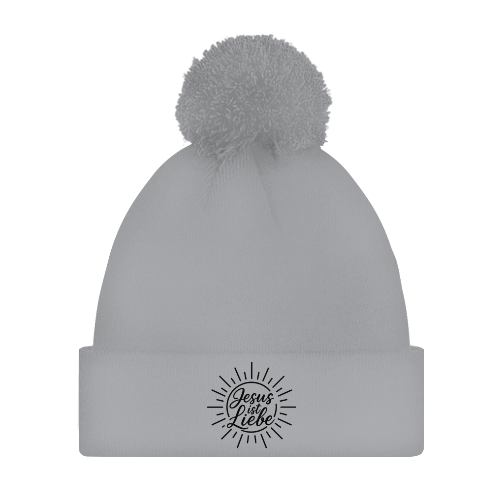 Bommelmütze Jesus ist Liebe