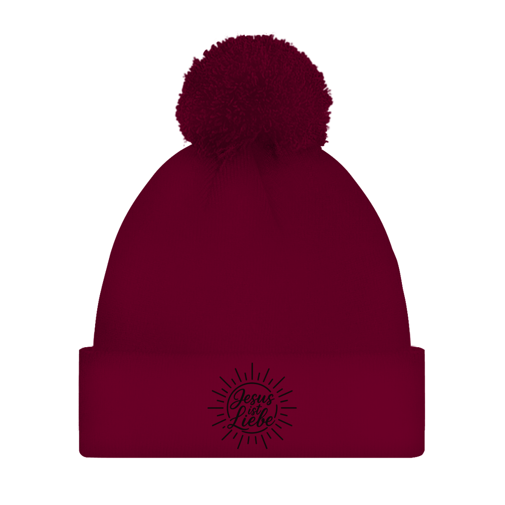 Bommelmütze Jesus ist Liebe