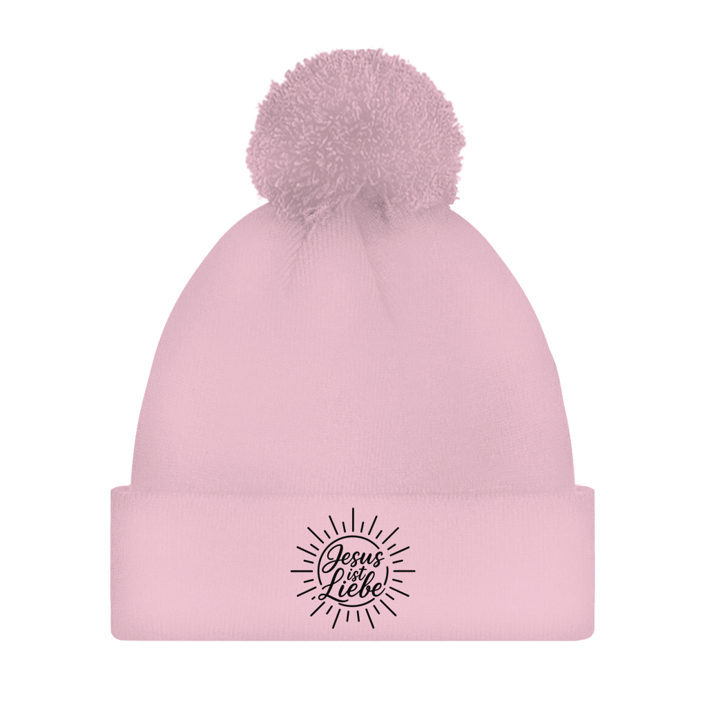 Bommelmütze Jesus ist Liebe