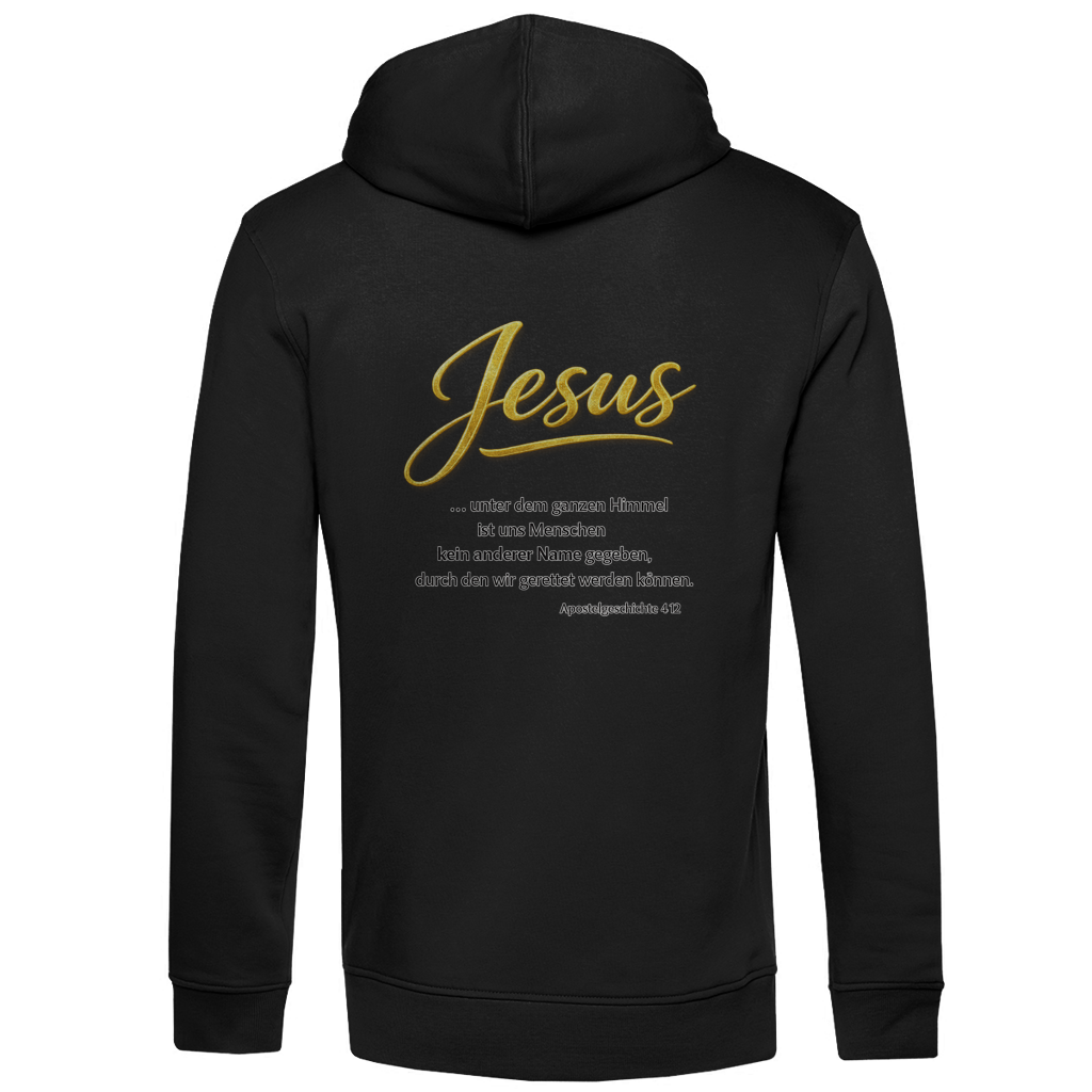 Herren Premium Bio Hoodie Jesus unter den Himmel