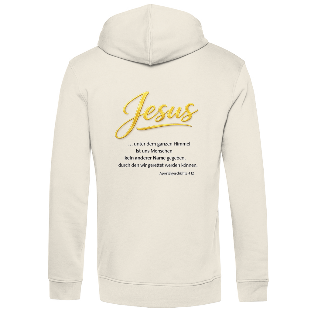 Herren Premium Bio Hoodie Jesus unter den Himmel