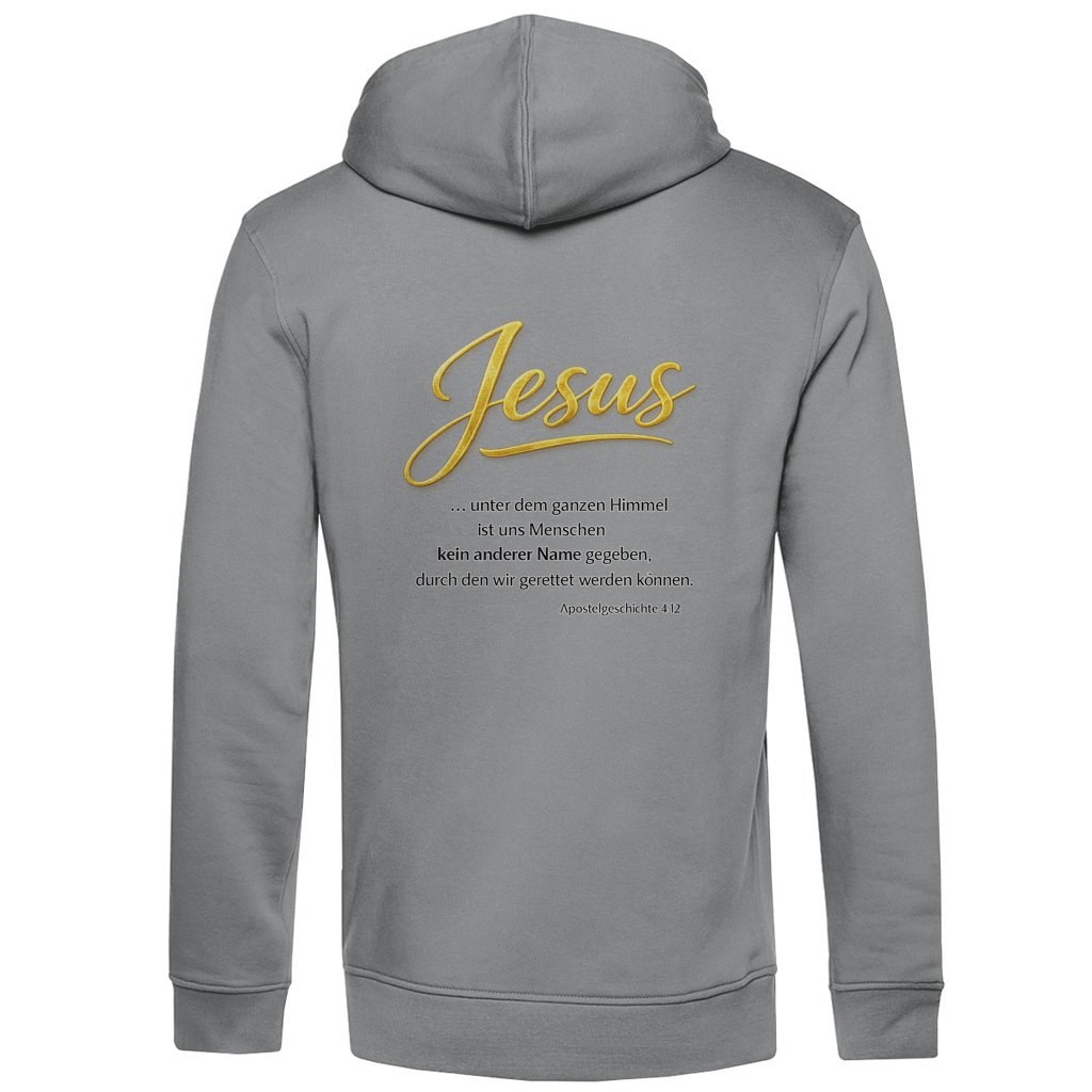 Herren Premium Bio Hoodie Jesus unter den Himmel