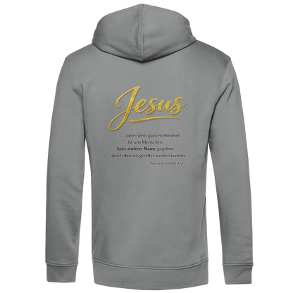 Herren Premium Bio Hoodie Jesus unter den Himmel