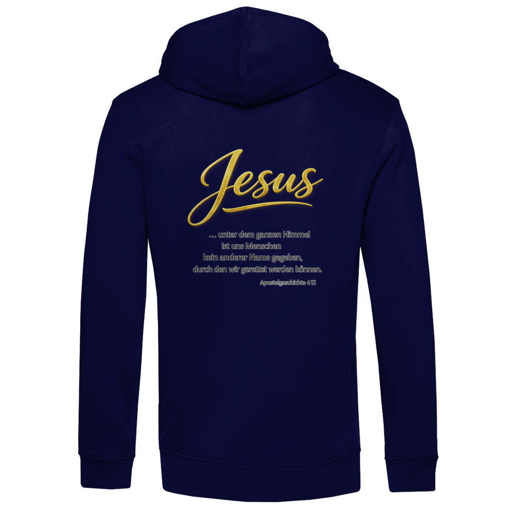 Herren Premium Bio Hoodie Jesus unter den Himmel