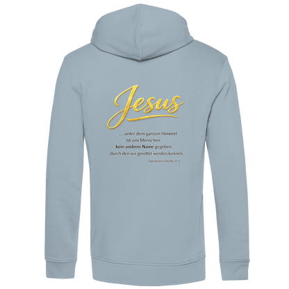 Herren Premium Bio Hoodie Jesus unter den Himmel