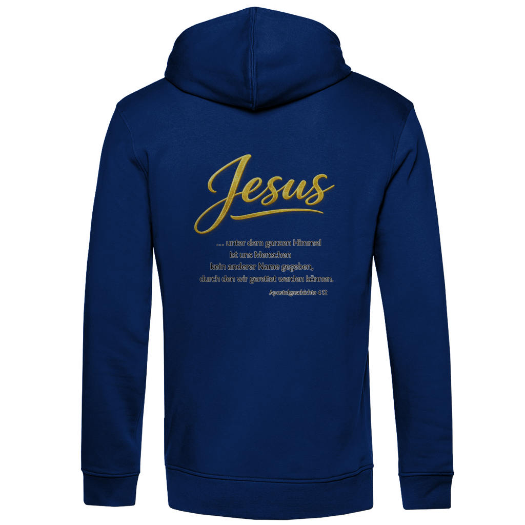 Herren Premium Bio Hoodie Jesus unter den Himmel