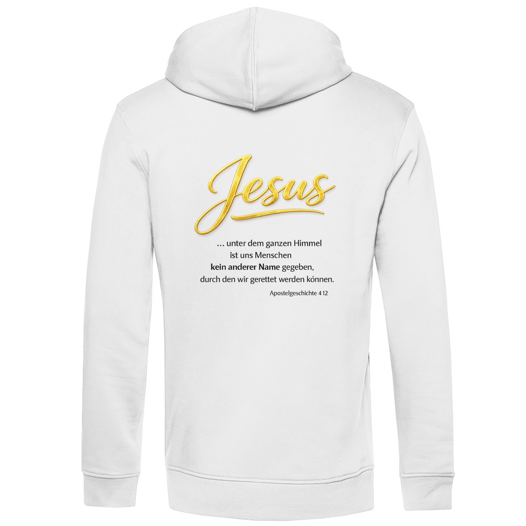 Herren Premium Bio Hoodie Jesus unter den Himmel