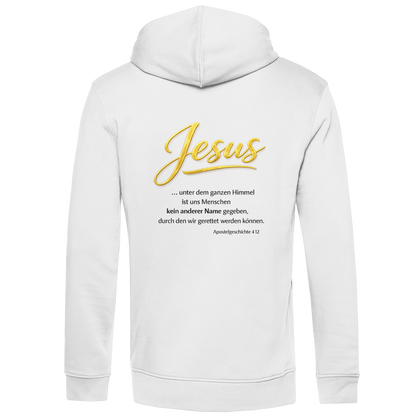 Herren Premium Bio Hoodie Jesus unter den Himmel