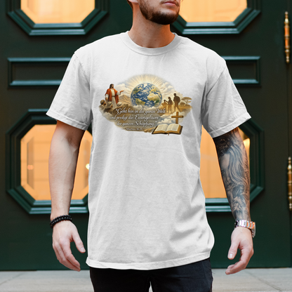 Herren T-Shirt Predigen in der Welt
