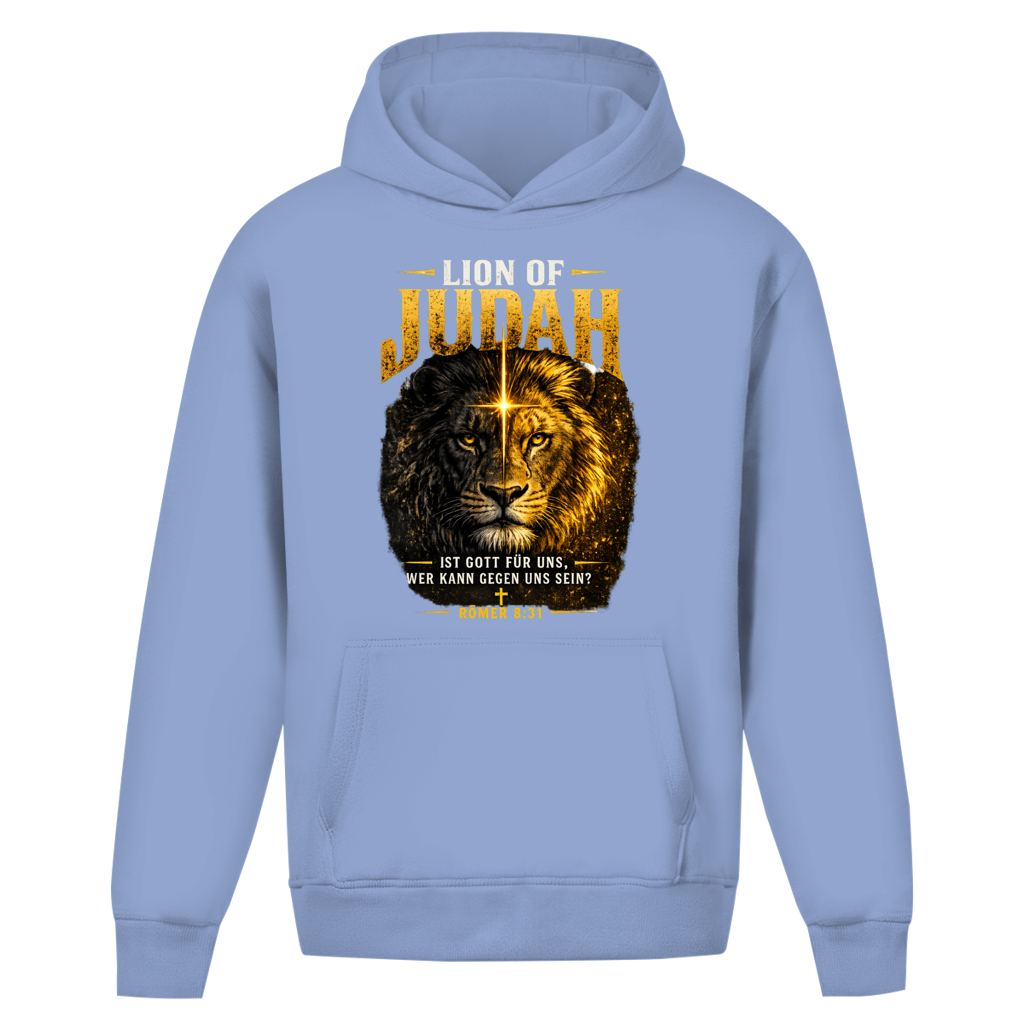 Oversize Hoodie Ohne Kordel Löwe von Juda