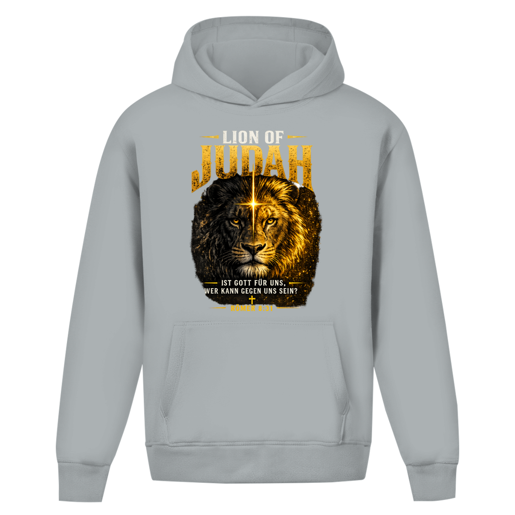 Oversize Hoodie Ohne Kordel Löwe von Juda