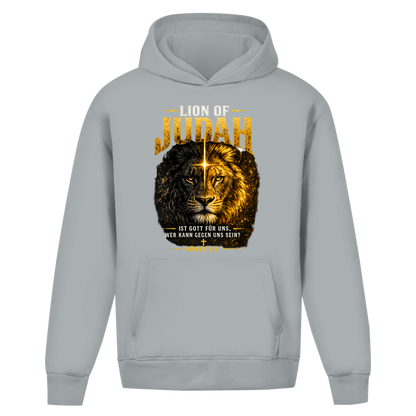 Oversize Hoodie Ohne Kordel Löwe von Juda