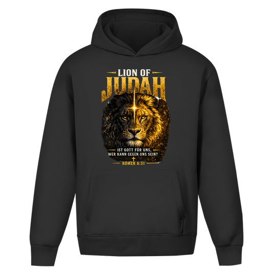 Oversize Hoodie Ohne Kordel Löwe von Juda