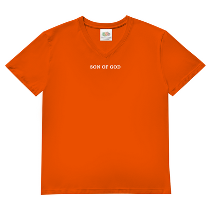 Herren Basic V-Neck T-Shirt Son of GOD
