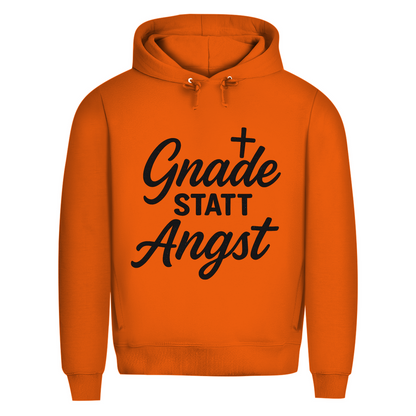 Herren Premium Bio Hoodie Gnade statt Angst