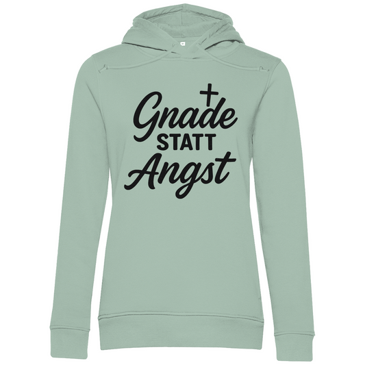 Damen Premium Bio Hoodie Gnade statt Angst
