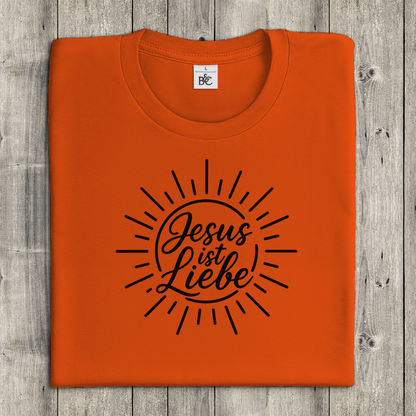 Damen T-Shirt Jesus ist Liebe