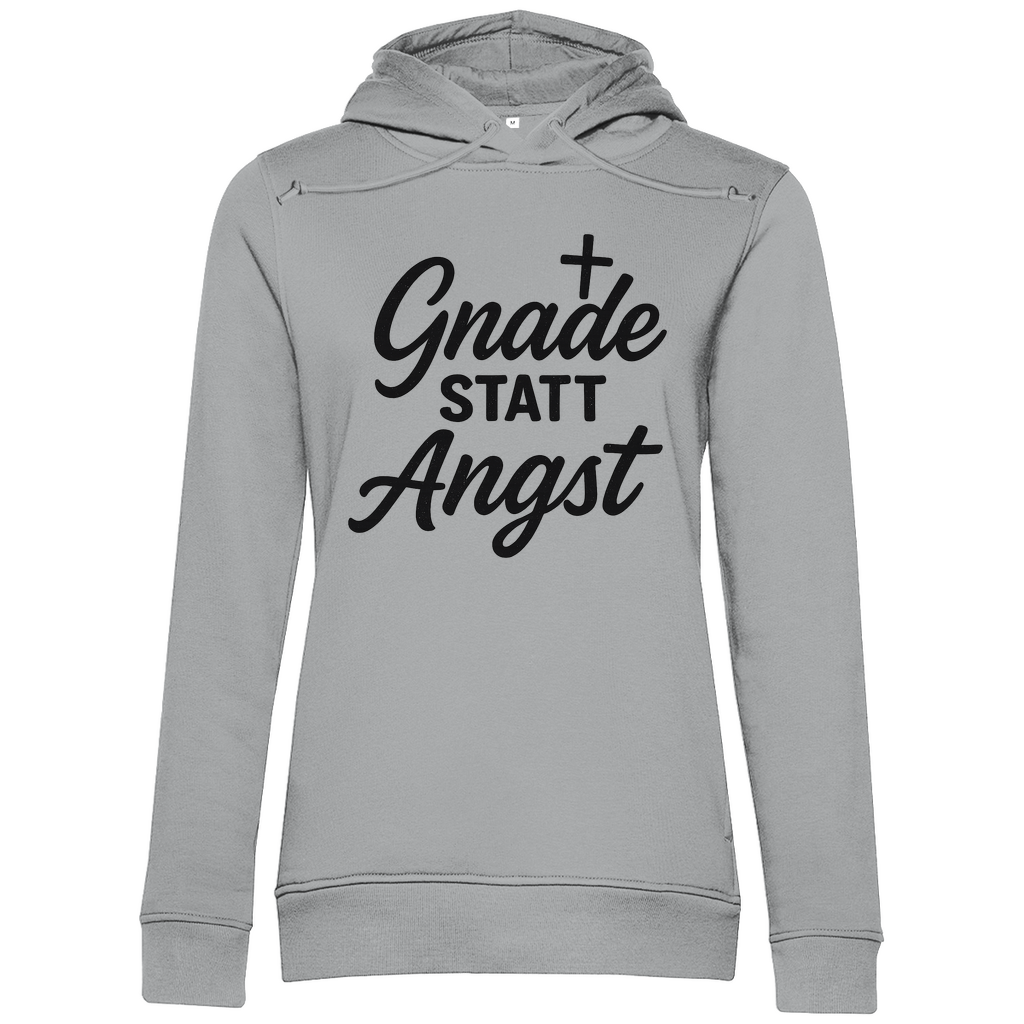 Damen Premium Bio Hoodie Gnade statt Angst
