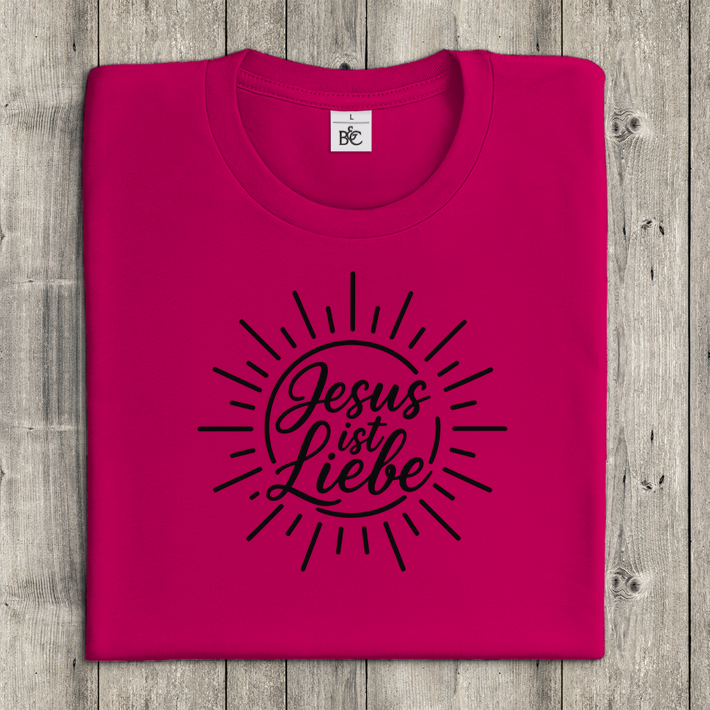 Damen T-Shirt Jesus ist Liebe