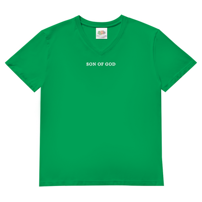 Herren Basic V-Neck T-Shirt Son of GOD
