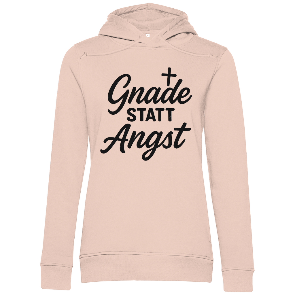 Damen Premium Bio Hoodie Gnade statt Angst