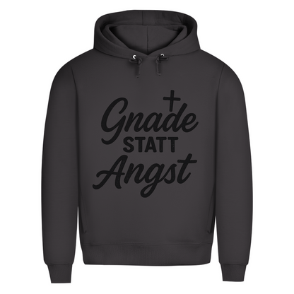 Herren Premium Bio Hoodie Gnade statt Angst