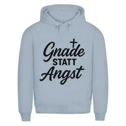Herren Premium Bio Hoodie Gnade statt Angst