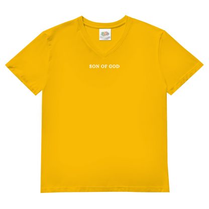 Herren Basic V-Neck T-Shirt Son of GOD