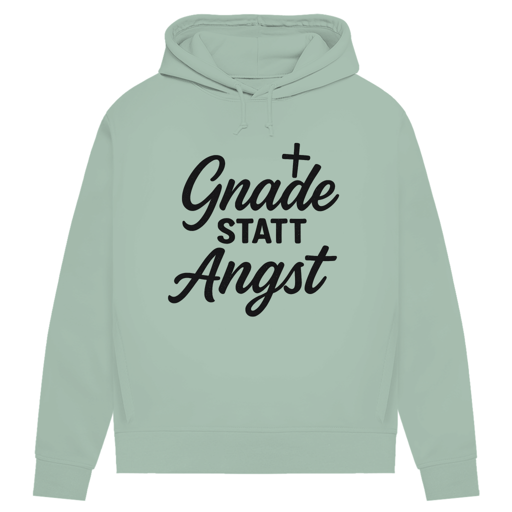 Damen Premium Bio Hoodie Gnade statt Angst