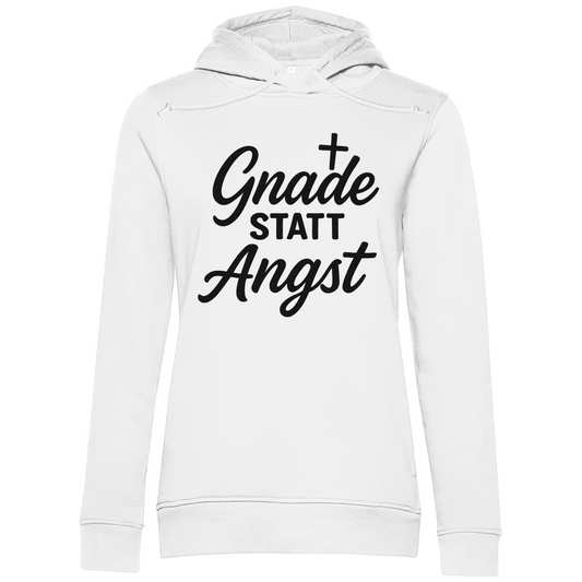 Damen Premium Bio Hoodie Gnade statt Angst