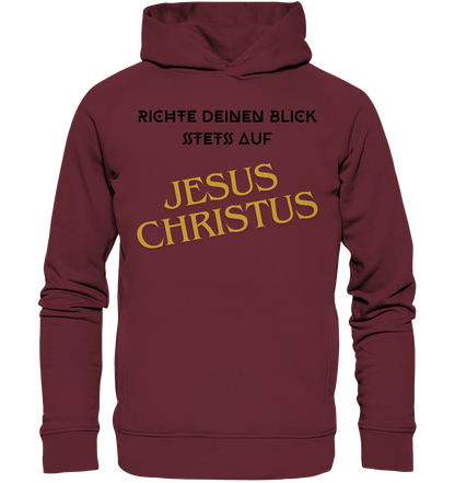 Richte dein blick - Organic Fashion Hoodie