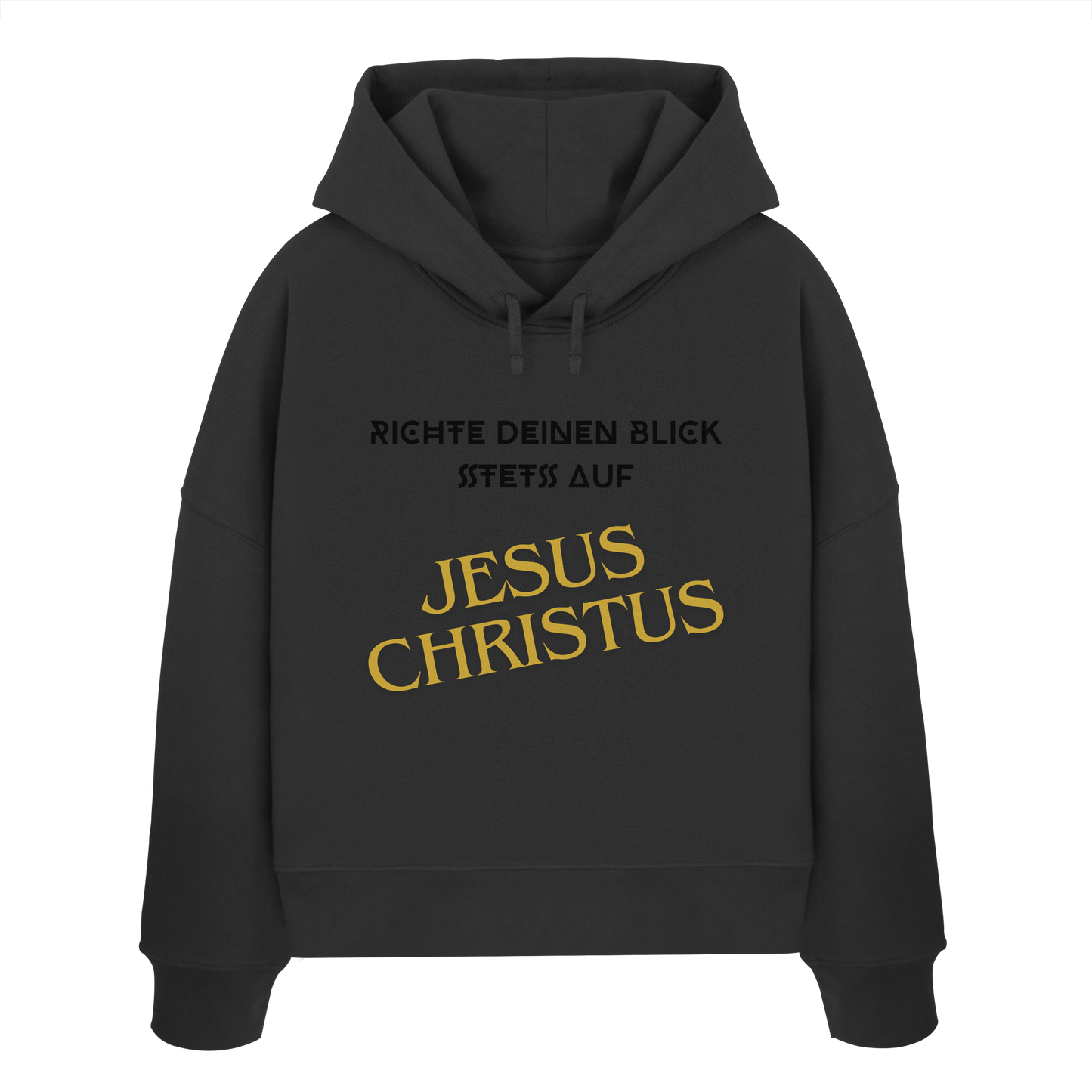Richte dein blick - Womens Organic Boxcut Hoodie