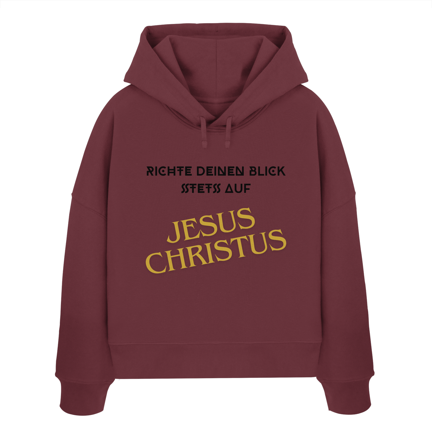 Richte dein blick - Womens Organic Boxcut Hoodie