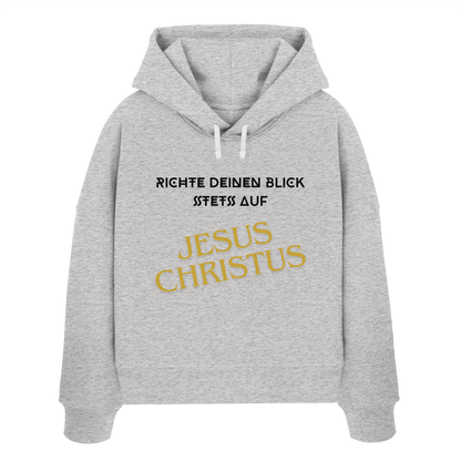 Richte dein blick - Womens Organic Boxcut Hoodie