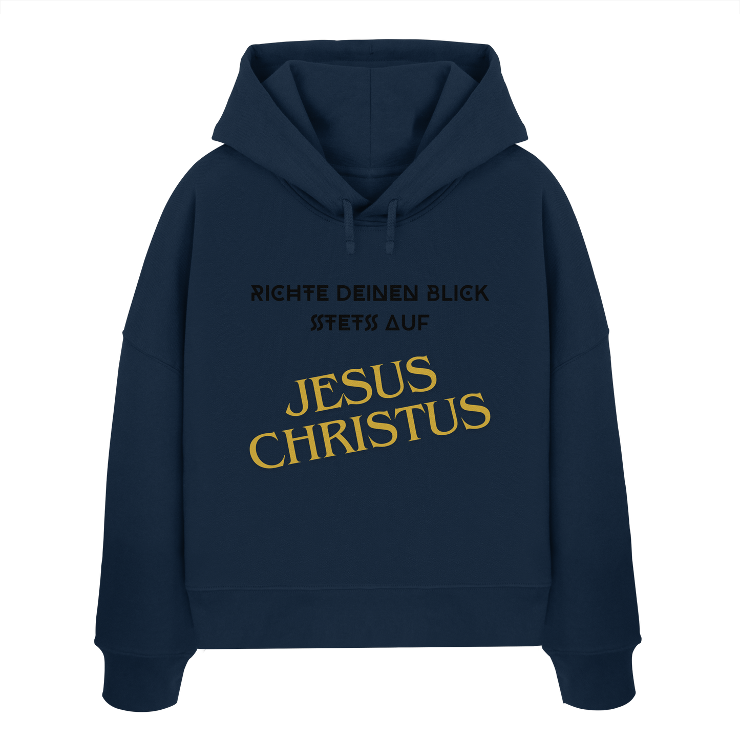 Richte dein blick - Womens Organic Boxcut Hoodie