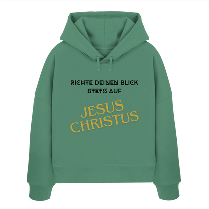Richte dein blick - Womens Organic Boxcut Hoodie